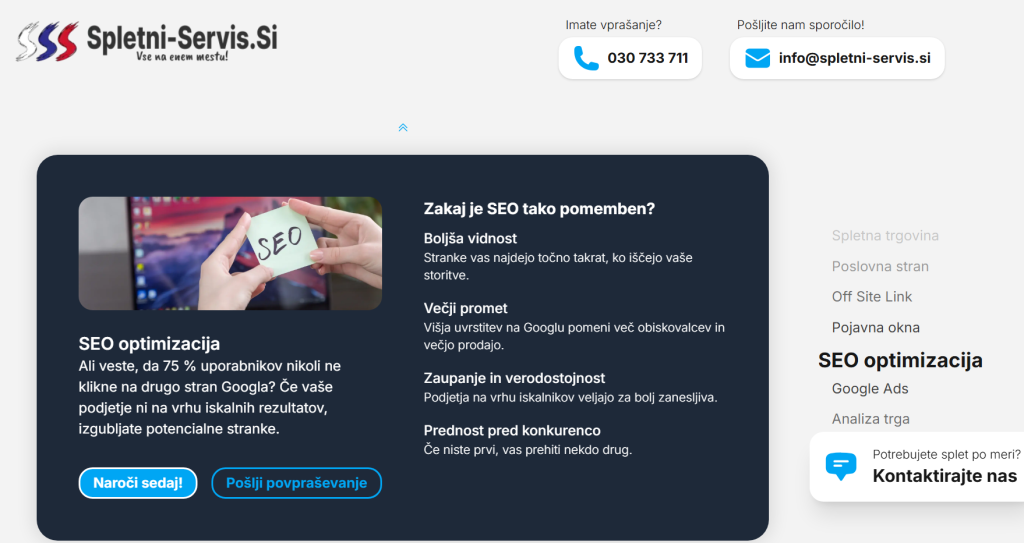 Izdelava spletne strani nexJS