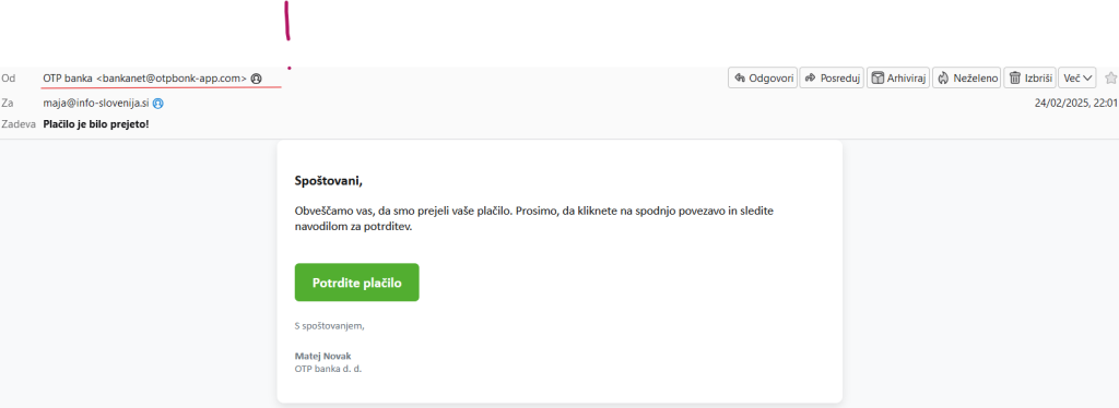 Kako prepoznati lažno elektronsko pošto?
