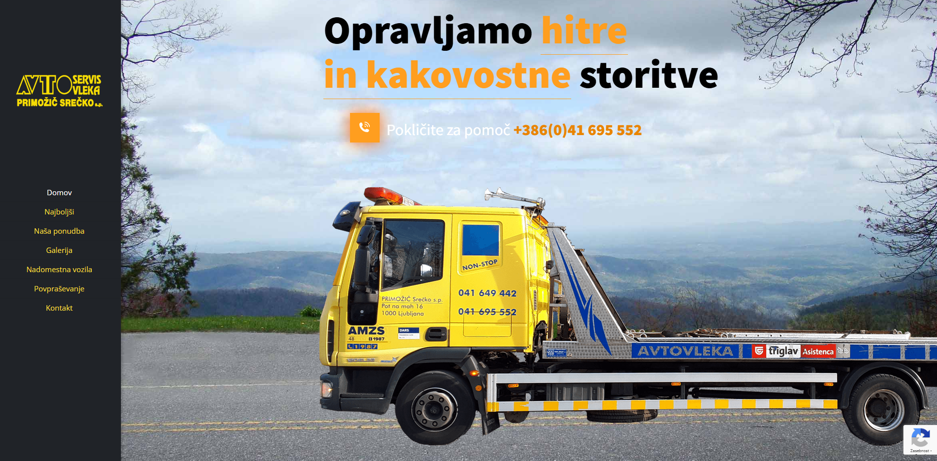 reference spletnih strani avtovleka primozic