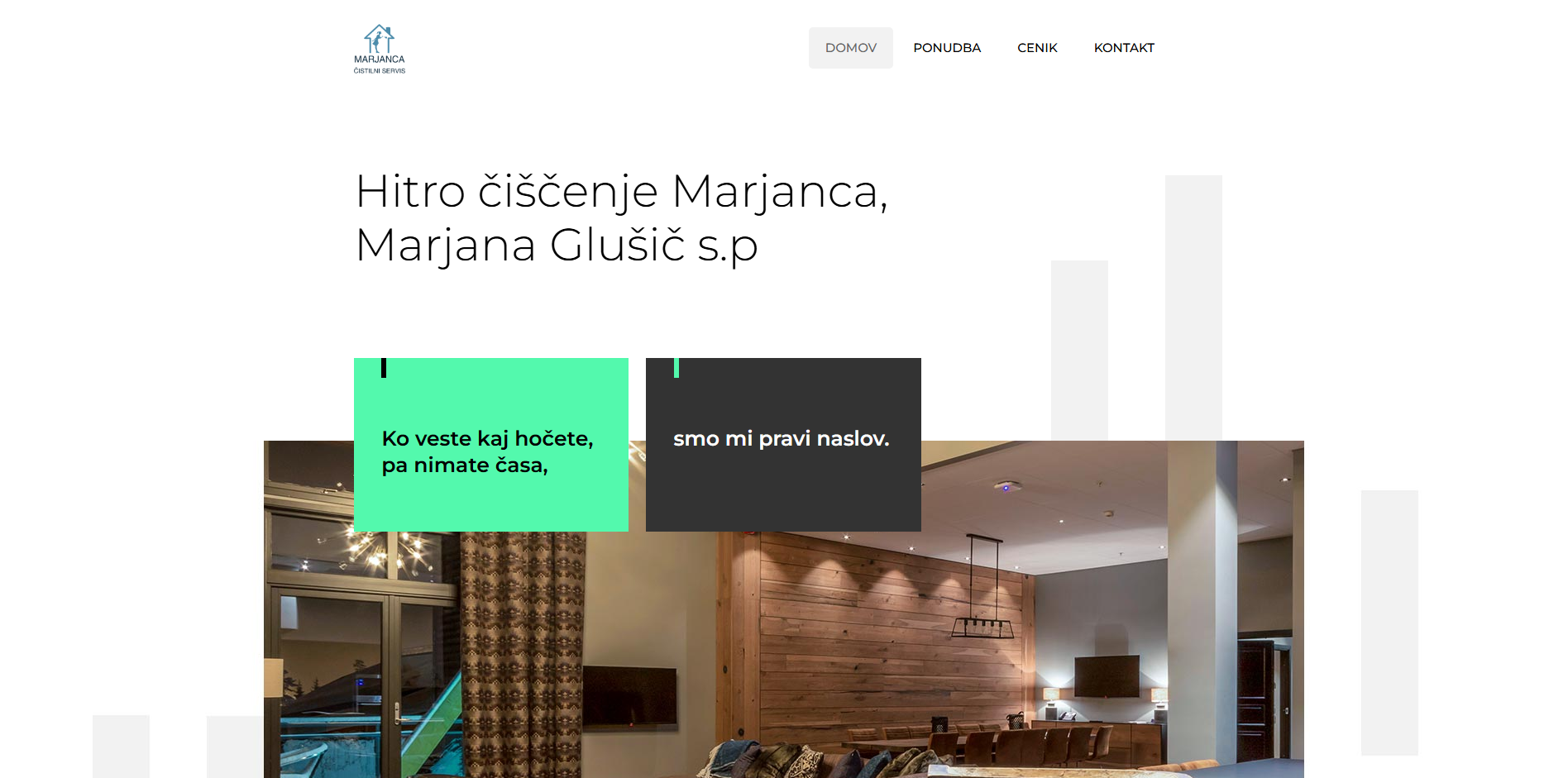 reference spletnih strani cistilni servis marjanca
