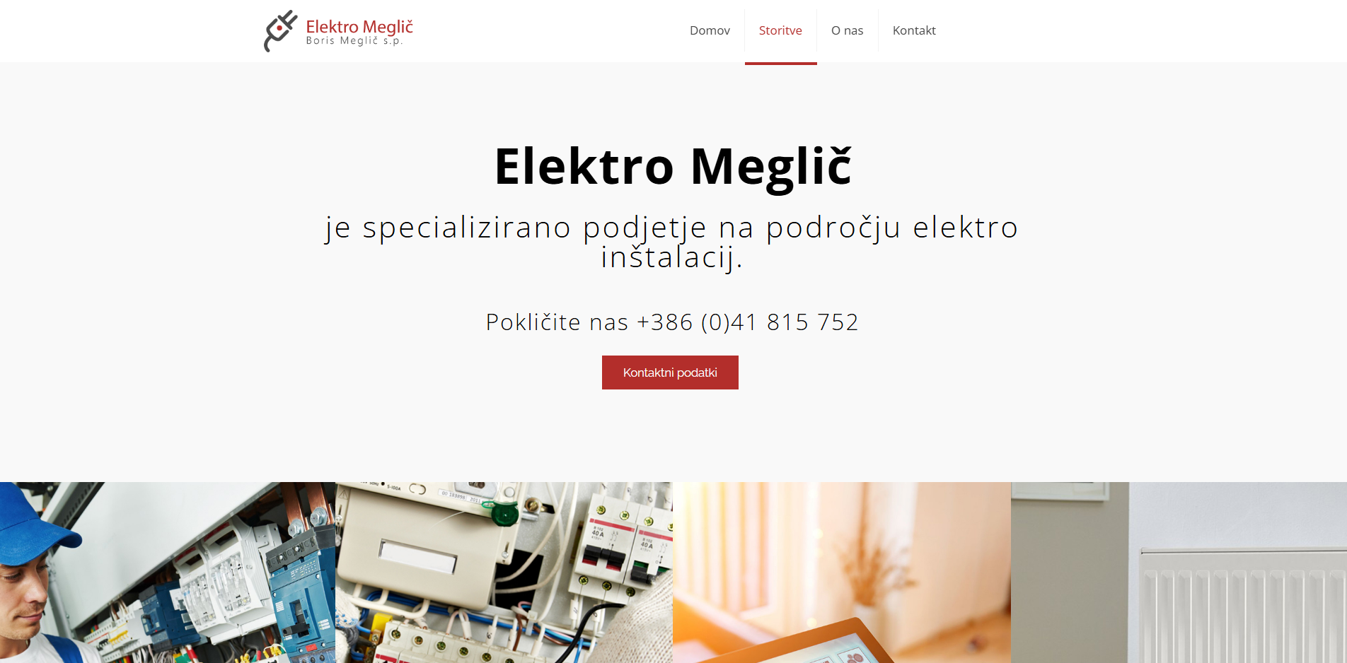 reference spletnih strani elektro meglic