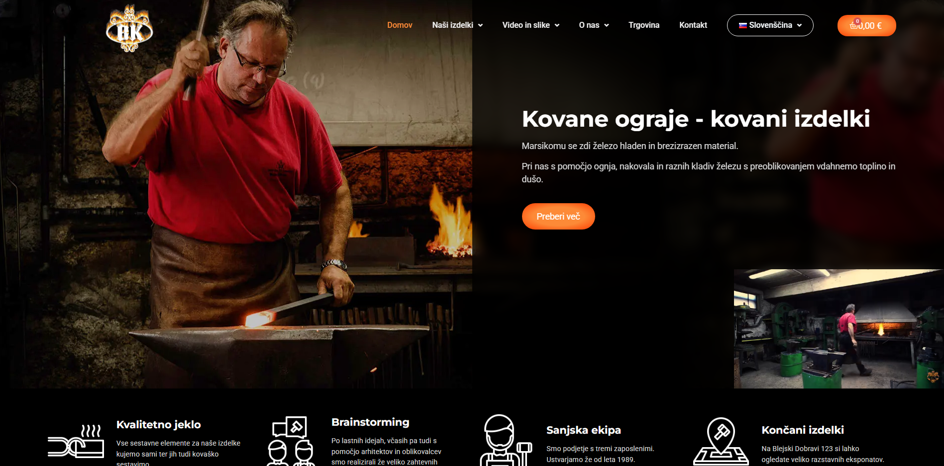 reference spletnih strani kovacija