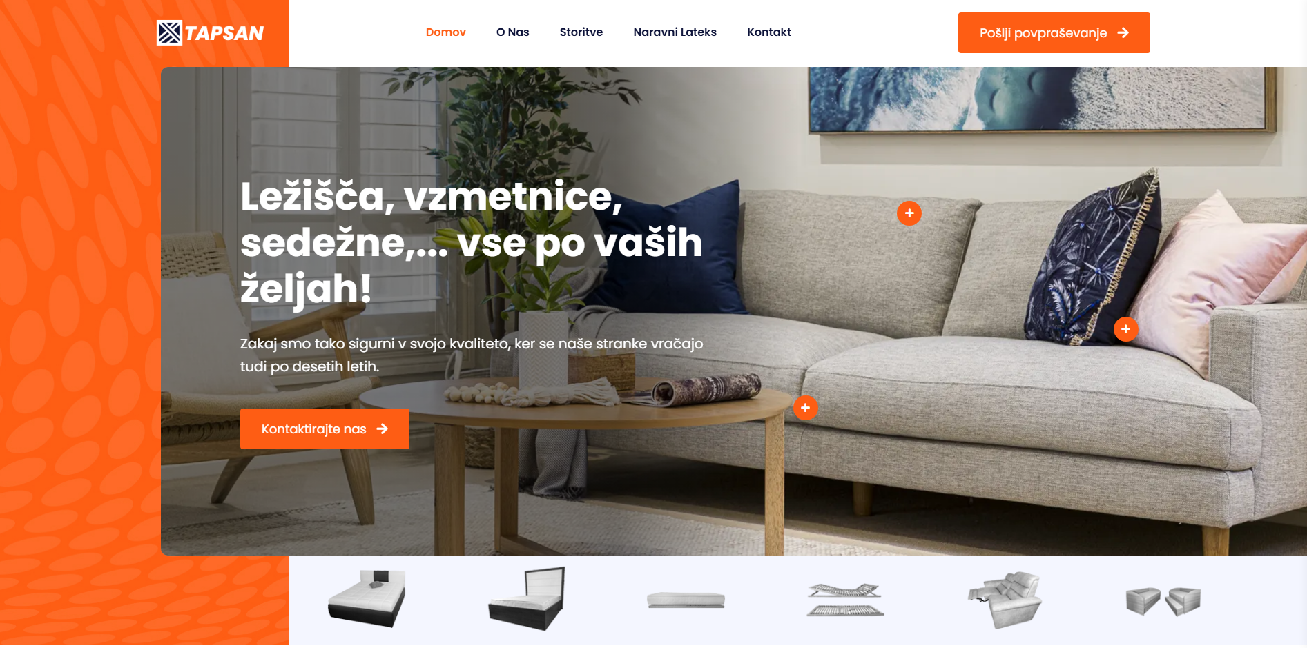 reference spletnih strani tapetnistvo tapsan