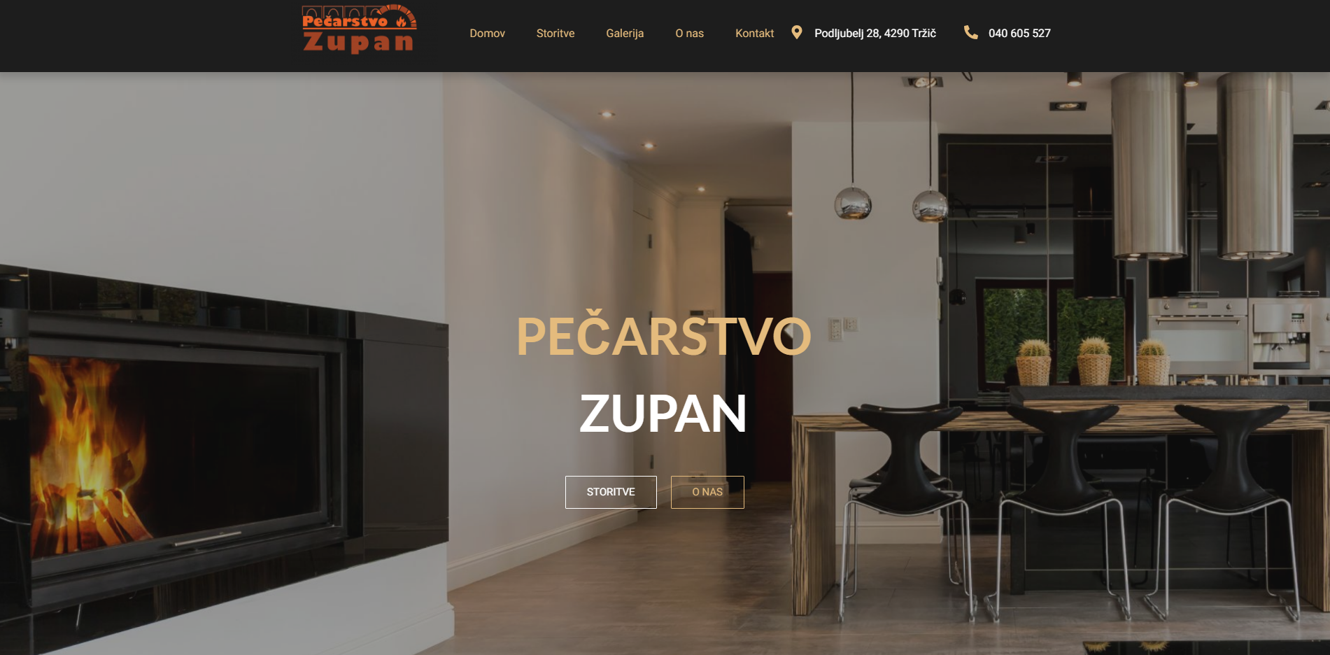 reference spletnih strani zupan pecarstvo
